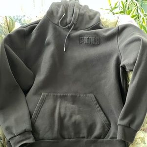 Mens Black Puma Hoodie XL